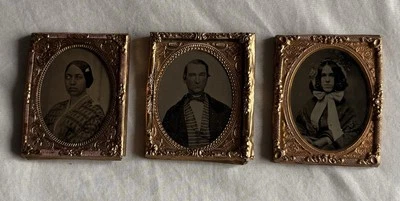 Tres retratos ambrotipo  Foto 1 de 4