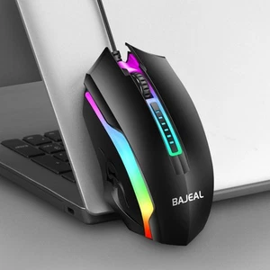 Stylish USB Wired Optical Mouse with Luminous Features for Professionals - Picture 1 of 7