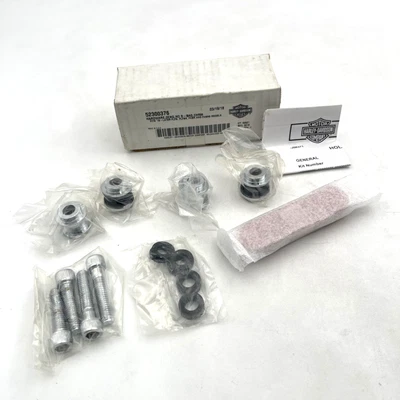 oem Harley 52300376 Chrome Holdfast Sissy Bar Docking Kit 18-24 Fatboy Breakout - Image 1 of 4