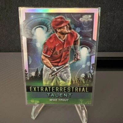 2024 Topps Cosmic Chrome - Extraterrestrial Talent Mike Trout #ET-10 - Image 1 of 4