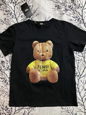 Fendi Roma Teddy Bear Tshirt NWT Size Medium Designer - Image 1 of 4