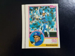 Julio Cruz Bill Madlock MLB 1983 Topps WRONG BACK ERROR PROOF WOW - Picture 1 of 2