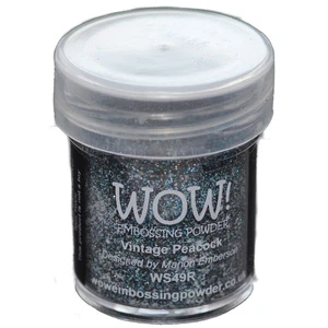 WOW! Polvo en relieve 15 ml - Pavo real vintage WOW-WS49R - Imagen 1 de 1
