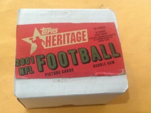 2001 Topps Heritage Football Complete Base Set 1-110 PLUS CHECKLIST NMMT