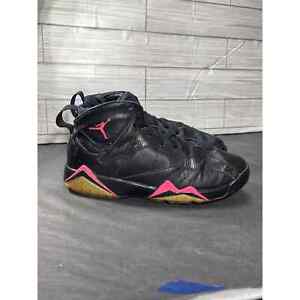 Nike Air Jordan 7 Retro ‘Hot Pink’ Black Gs Gradeschool Girls 5.5Y
