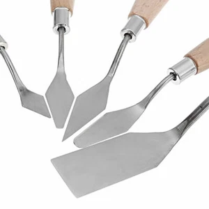 SPATULA SET FOR ARTISTS OIL PAINTING PALETTE STAINLESS STEEL KNIFE SPATULA NEW - Picture 1 of 5