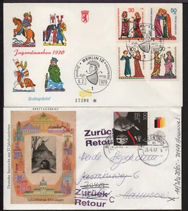 ✔️ GERMANY 2 X FDC COVERS - Picture 1 of 1