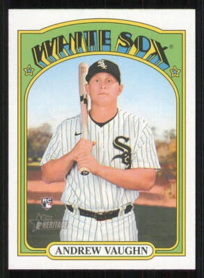 2021 Topps Heritage #624 Andrew Vaughn RC - Image 1 of 2