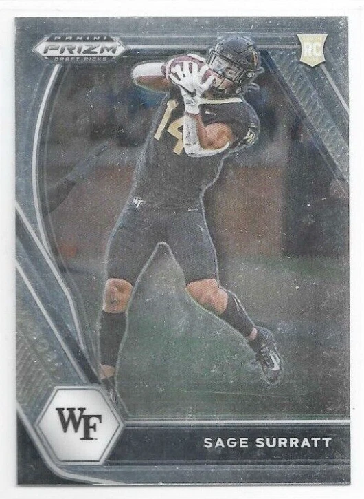 Sage Surratt Detroit Lions 2021 Prizm Draft Football Rookie #134 - Image 1 of 1