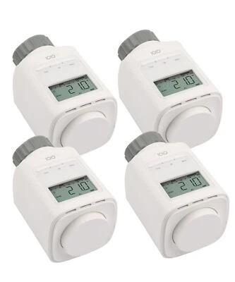 4 Stück Elektronischer Thermostat Heizkörperthermostat spart bis 30% Heizkosten - Bild 1 von 4