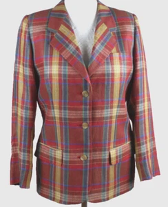 Daks London Blazer Vintage 100% Lino Mujer Talla 38 Muy Buen Estado - Imagen 1 de 7