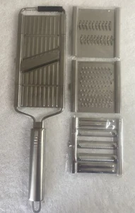 Cut Set BEST Multi-Purpose Vegetable Slicer Cuts Stainless Steel Grater Shredder - Picture 1 of 2