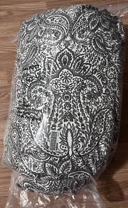 SÄVMOTT Comforter and pillowcase(s), gray paisley pattern, Full/Queen - Picture 1 of 5