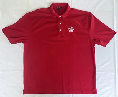 Camisa The Citadel 2000 para hombre talla XL roja polo militar universidad nueva sin etiquetas 1801 Foto 1 de 4