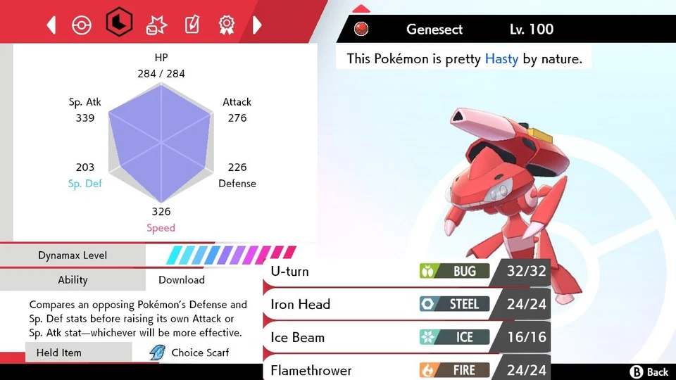 Pokemon Sword and Shield 6iv Shiny Genesect - FAST DELIVERY! - Image 1 of 1