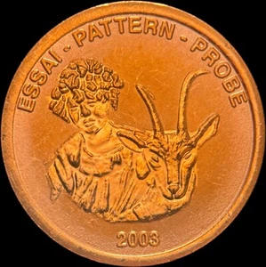SWITZERLAND. 2003, 5 Europ Ceros - Mountain Goat, Wildflowers RARE Essai Probe - Picture 1 of 5