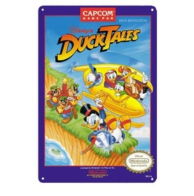 Duck Tales Metall Poster Blech Retro Videospiel Nintendo Nes Famicom Boxart