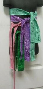 Dance Faux Sequin Sash Belt Praisewear Liturgical Child Sizes Many Colors - Picture 1 of 11