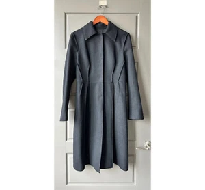 Alberta Ferretti wool Black coat size 42 M 8 - Picture 1 of 8