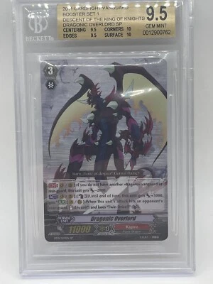 Dragonic Overlord SP BT01 S04EN BGS 9.5 Gem Mint 💎 2011 Cardfight Vanguard PSA - Image 1 of 4