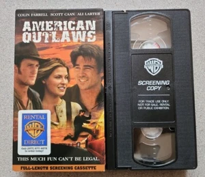 American Outlaws (VHS, 2001) PROMOTIONAL SCREENER COPY Colin Farrell Scott Caan - Picture 1 of 2