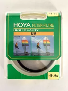 HOYA UV 49mm Filtro de alta calidad Nuevo w / Case - Imagen 1 de 3
