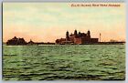 New York NY - Castles at Ellis Island - New York Harbor - Vintage Postcard