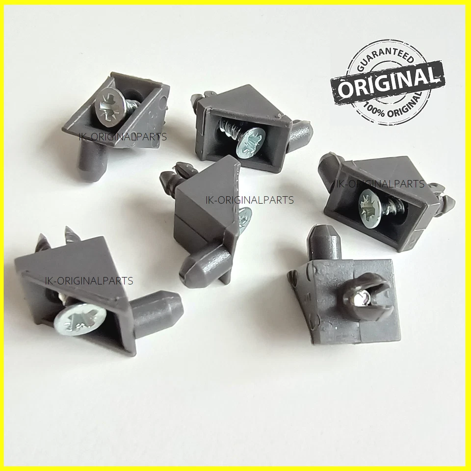 IKEA PAX KOMPLEMENT REGALSTÜTZEN PINS BEFESTIGUNGSHALTERUNGEN KLEIDERSCHRANK DUNKELGRAU - Bild 1 von 1