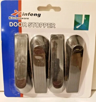 4 tapones de goma de plástico para puerta de cuña de 4" iNCH PAQUETE DE 4  Foto 1 de 2