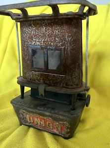 Antique Union Cast Iron Sad Iron Heater Stove Double Mica Windows - Picture 1 of 14