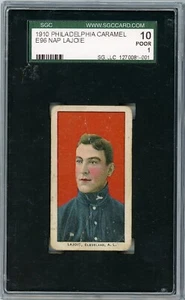 1910 E96 Philadelphia Caramel Nap Lajoie SGC 1 P1385 - Picture 1 of 2