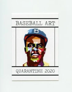 Tarjeta de béisbol #TN00779 JACKIE ROBINSON roble gitano artista RARA - Imagen 1 de 1