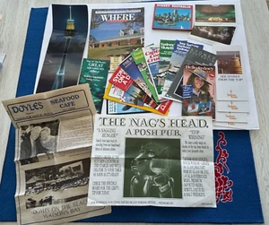 LOTE Vintage Austalia Postales Restaurante Menús Folletos de Viaje Recuerdos - Imagen 1 de 17