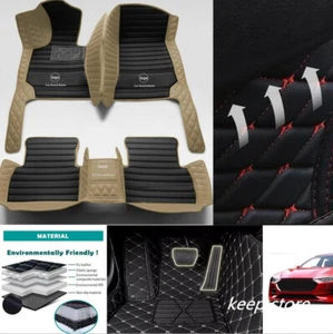 For BMW 5 6 7 8 series Auto Carpets Waterproof Car Floor Mats Liners Front Rear - Foto 1 di 30