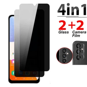 4PCS-Privacy Anti-Spy Tempered Glass Protector For Samsung Galaxy A23 A25 A53 5G - Picture 1 of 14