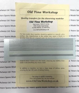 Bandas de caldera Old Time Workshop 4594 BR azul LNER loco naranja negro naranja forro - Imagen 1 de 1