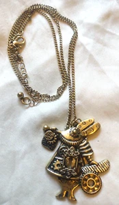 Hot Topic Steampunk Rabbit Bunny Necklace 26" Chain NEW - Picture 1 of 4