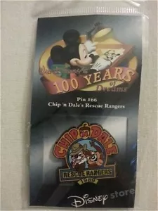 OLD RARE LE Disney pin 100 Years of Dreams #66 Chip and Dale Rescue Rangers 1989 - Picture 1 of 1