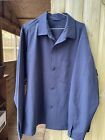 Uniqlo lightweight seersucker jacket or overshirt navy blue XL - great condition