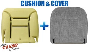 1995-1999 Silverado C/K 1500 2500 LS-Driver Bottom Cloth Seat Cover/Cushion Gray - Picture 1 of 12