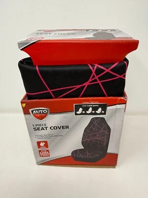 Cubierta de asiento con canastilla universal de 1 pieza AUTO DRIVE para coche/camión/suv, LÁSER ROSA Foto 1 de 4