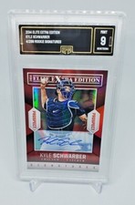 2014 Elite Extra Edition Kyle Schwarber /299 Rookie Signatures GMA Mint 9!  Hot!