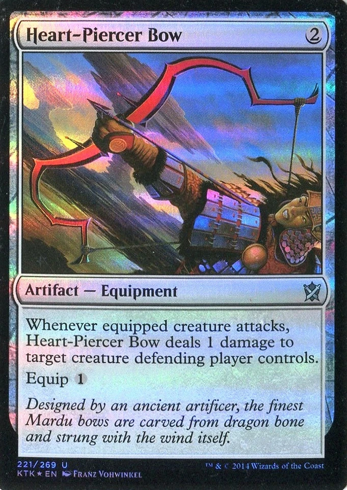 MTG - Khans of Tarkir - Heart-Piercer Bow - Foil - NM - Image 1 of 1