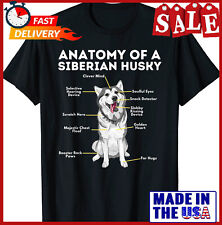 Anatomy Of A Siberian Husky - Funny Sibe Owner Dog Lover T-Shirt Size S-5Xl