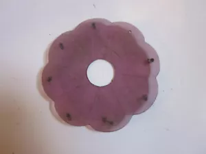 VINTAGE Amethyst Color Glass Bobeche 4” O.Dia 7/8" I.DIA - Picture 1 of 2