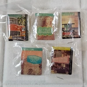AARP Life @50+ Miami Beach 2015 Collector’s Pins – Set of 5 NEW - Bild 1 von 6