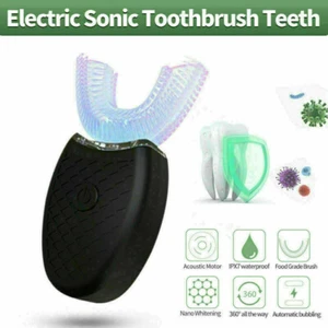 Sonic Electric Toothbrush Adult U Shaped Teeth Whitening Toothbrush New Upgrades - Picture 1 of 12