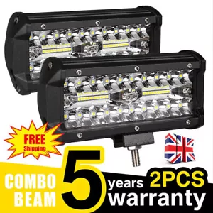 2PCS LED Work Light Bar Flood Spot Lights Driving Lamp Offroad Car Truck SUV 12V - Picture 1 of 16