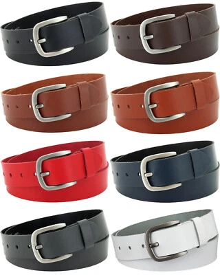 Gürtel 100 % Echt Leder Jeansgürtel 4cm Herren Damen Ledergürtel Gurt #4-0040-00 - Bild 1 von 4