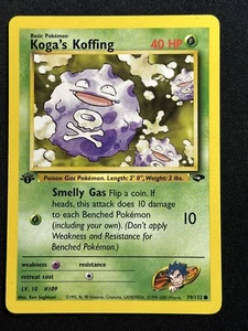 Koga's Koffing (79) 1st Edition Gym Challenge 079/132 LP-NM Pokemon Card - Picture 1 of 2